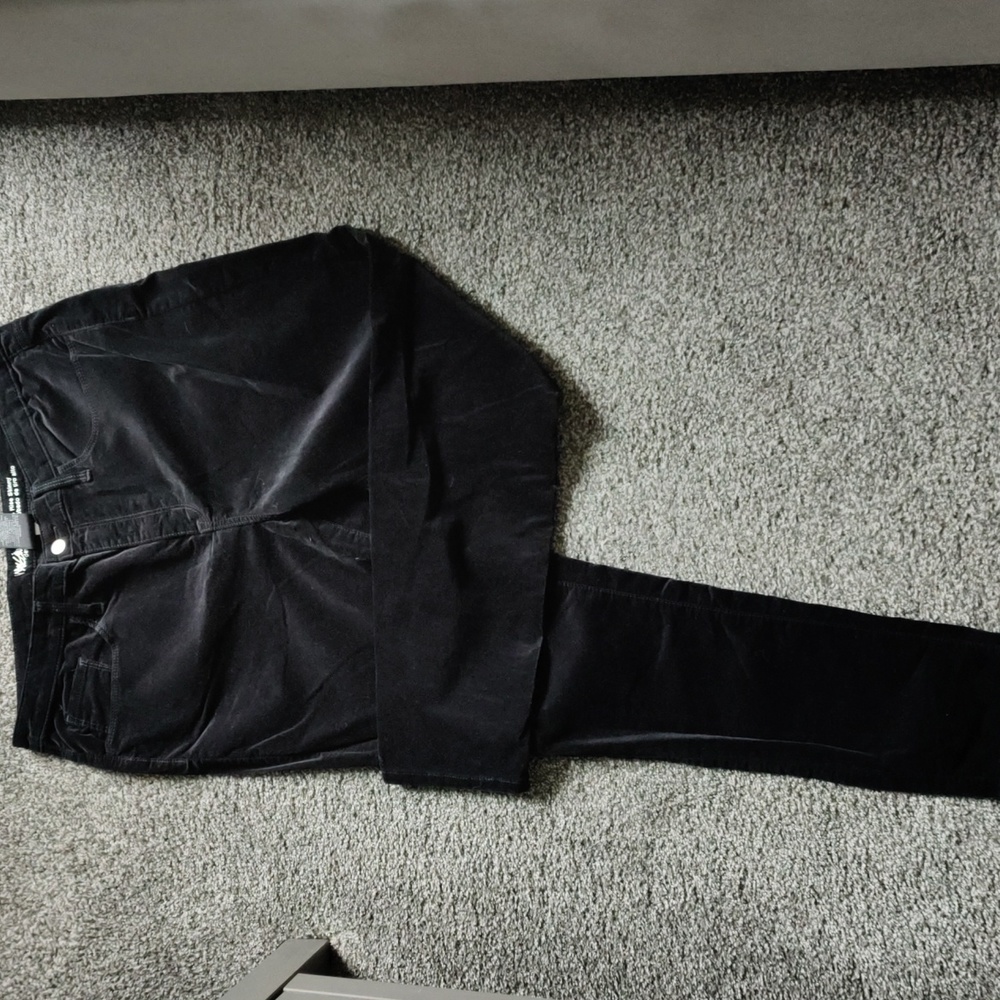 Black Velvet Pants